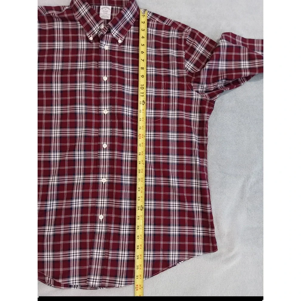 Brooks Brothers Shirt Mens XL Red Long Sleeve Button Down Regent Original Polo - Picture 5 of 7
